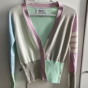 Thom Browne ColorBlock Cashmere Cardigan